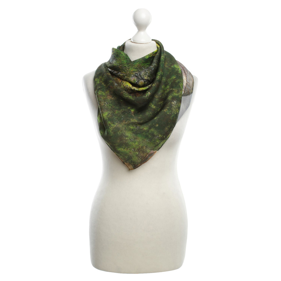 Akris Silk scarf in green