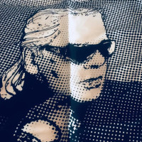 Karl Lagerfeld sciarpa di seta