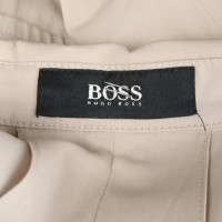 Hugo Boss Jacke/Mantel aus Baumwolle in Beige
