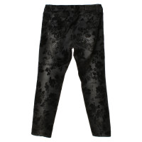 Marc Cain Pants in anthracite with velvet trim