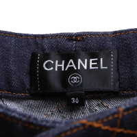 Chanel Jeans aus Baumwolle in Blau