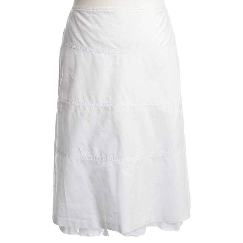 Jil Sander Cotton skirt in white