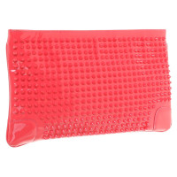 Christian Louboutin Lacklederclutch with rivets