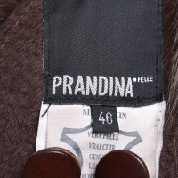 Andere merken Prandina - lamsvel jas in bruin