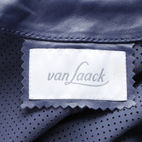 Van Laack Leren jas in blauw