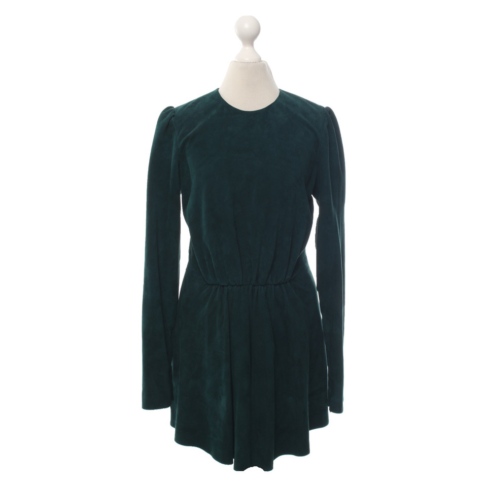 Saint Laurent Dress Suede in Green