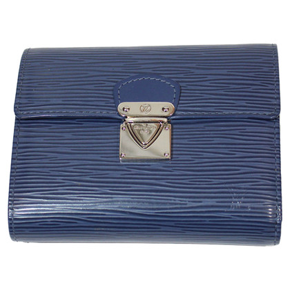 Louis Vuitton Täschchen/Portemonnaie aus Leder in Blau