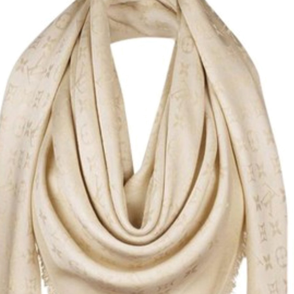 Louis Vuitton Monogram Tuch Silk in Cream