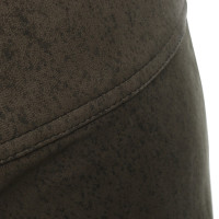 Diane Von Furstenberg Lederen broek in grijs-bruin