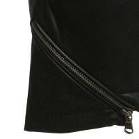 Patrizia Pepe Artificial leather skirt in black