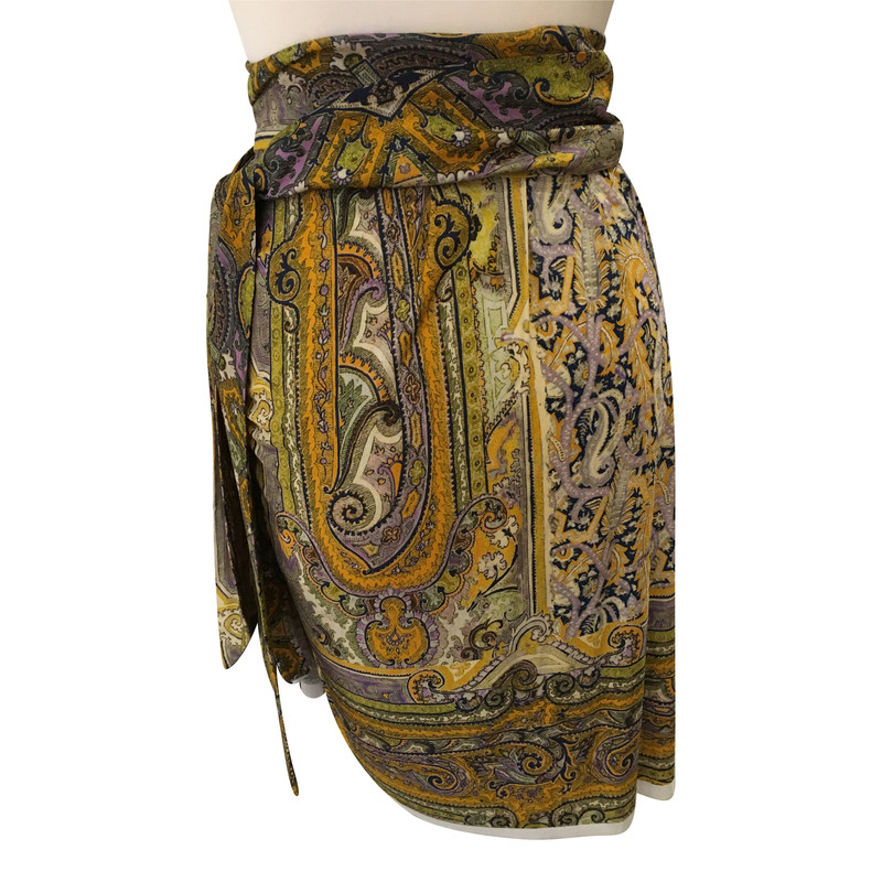 Isabel Marant Wrap-around skirt with Paislymuster