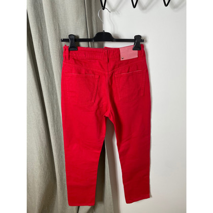 Valentino Garavani Jeans en Coton en Rouge