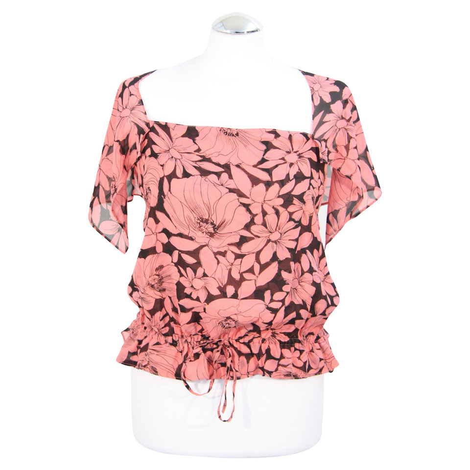 Ted Baker Floral silk top in pink