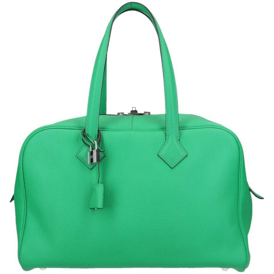 Hermès Victoria II 35 Leather in Green