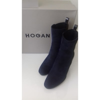 Hogan Ankle boots Leather in Blue