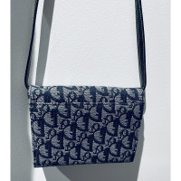 Christian Dior Saddle Bag in Cotone in Blu