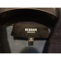 Versace Jas/Mantel Denim in Blauw