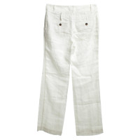 Marc Cain pantaloni di lino in bianco