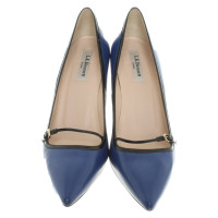 L.K. Bennett pumps in blauw / zwart