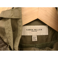 Karen Millen Jacke/Mantel aus Baumwolle in Ocker