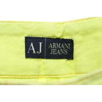 Armani Jeans Paire de Pantalon en Coton en Jaune