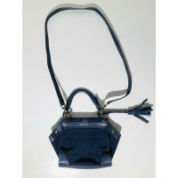 Hugo Boss Handtasche aus Wildleder in Blau