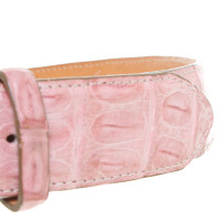 Reptile's House Ceinture en cuir rose