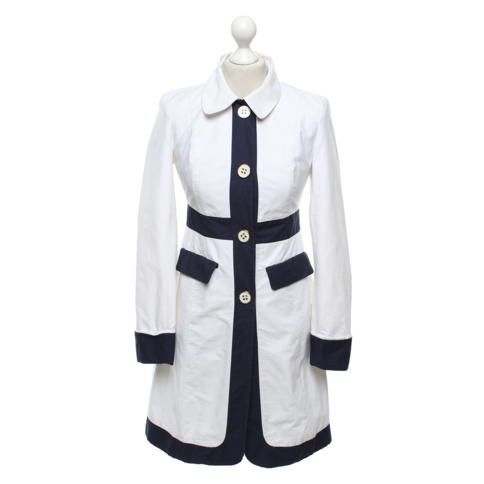 Tommy Hilfiger Coat in cream / blue