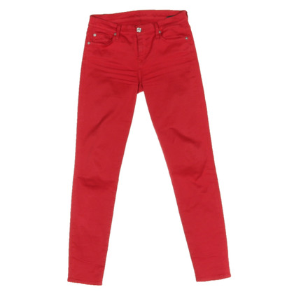 7 For All Mankind Jeans in Cotone in Rosso