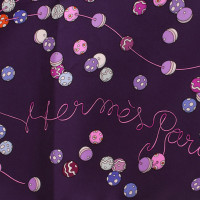 Hermès Sciarpa di seta in viola