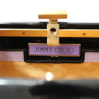 Jimmy Choo cuir verni clutch