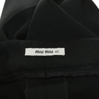 Miu Miu Trousers Wool in Black