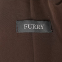 Furry Vest Bont in Bruin