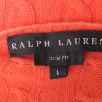 Ralph Lauren Kasjmier trui in oranje