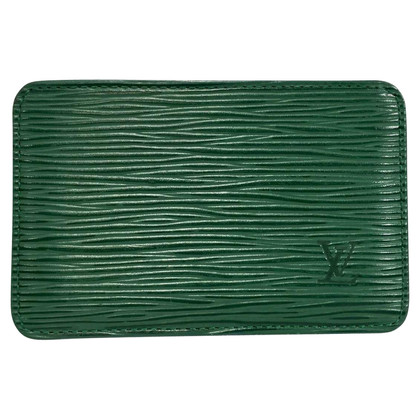Louis Vuitton Tasje/Portemonnee Leer in Groen