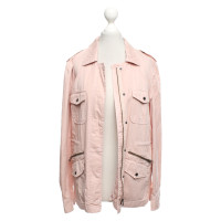 Velvet Veste/Manteau en Coton en Rose/pink
