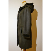 Arma Jacket/Coat Leather in Khaki