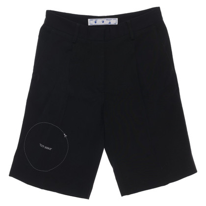 Off White Shorts Viscose in Black
