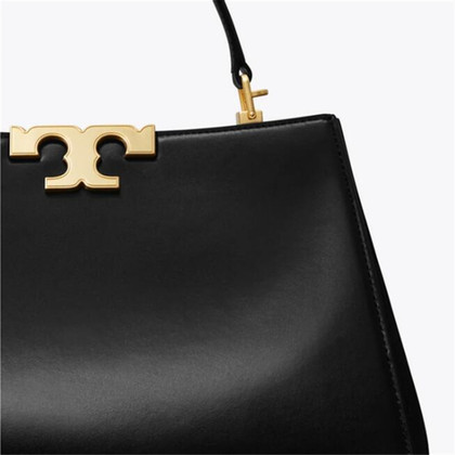 Tory Burch Eleanor Top Handle Bag made of black leather