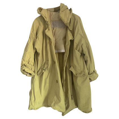 Max Mara Jacket/Coat Cotton in Yellow