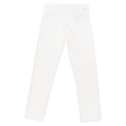 Mother Trousers in White