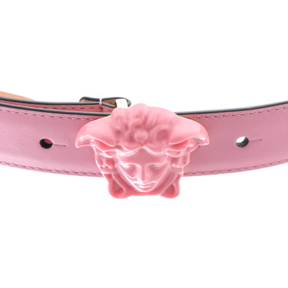 Versace Gürtel aus Leder in Rosa / Pink