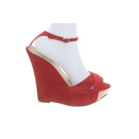 Le Silla  Wedges Suede in Red