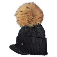 Bogner Bonnet en laine avec abnemmbaren bobble fourrure