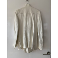 Balenciaga Veste/Manteau en Cuir en Blanc