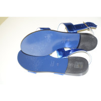 Mauro Grifoni Sandalen aus Leder in Blau