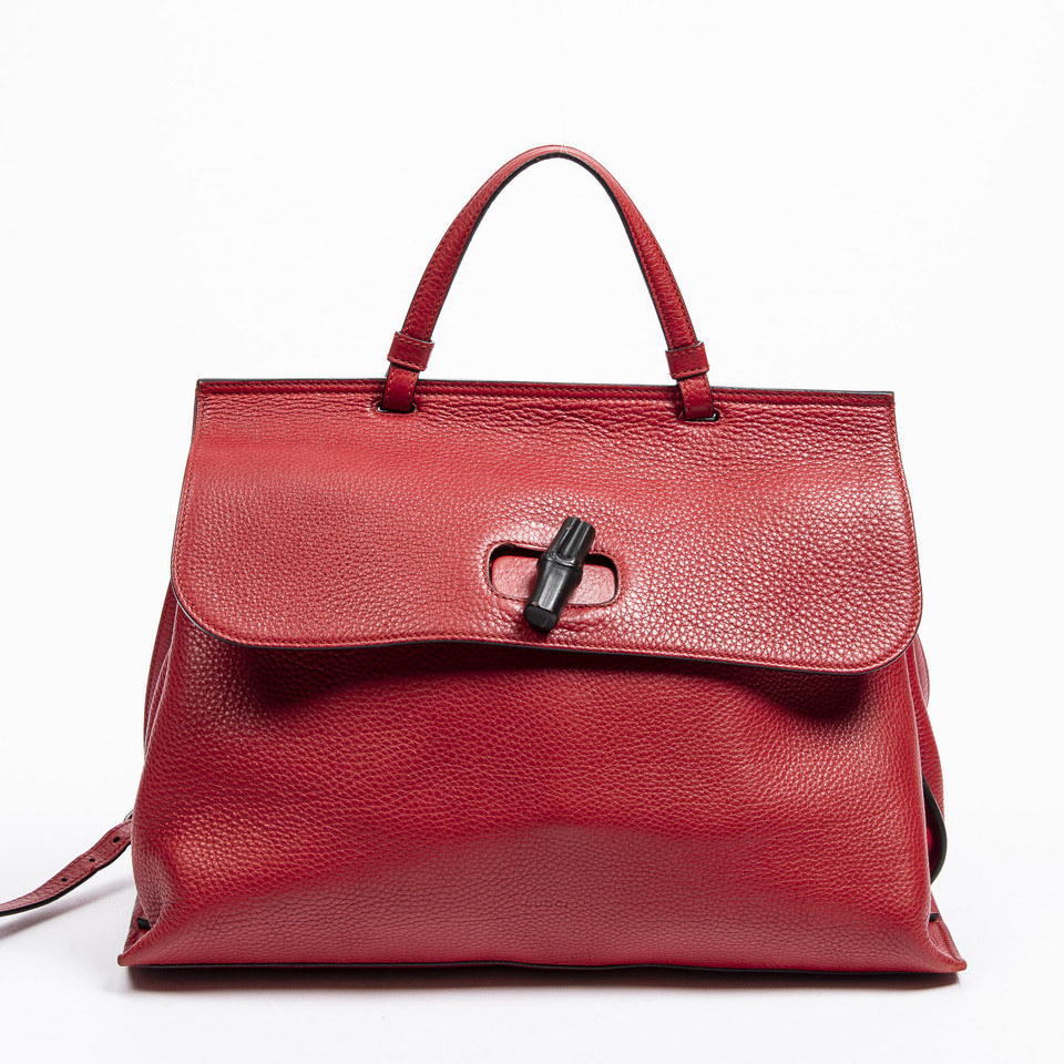 Gucci Shoulder bag Leather in Red