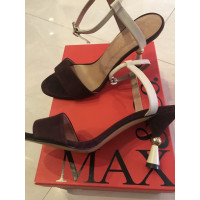 Max & Co Sandals Suede in Bordeaux