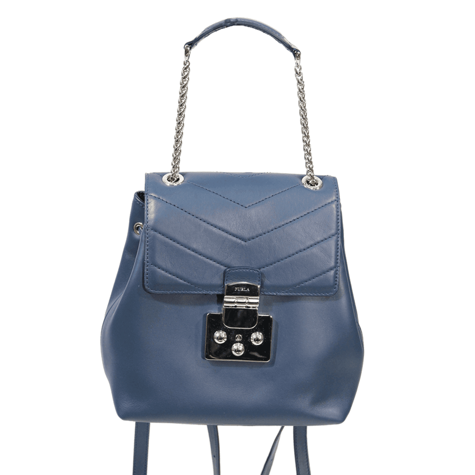 Furla Backpack Leather in Blue