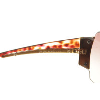 Prada Monoshade occhiali da sole marrone